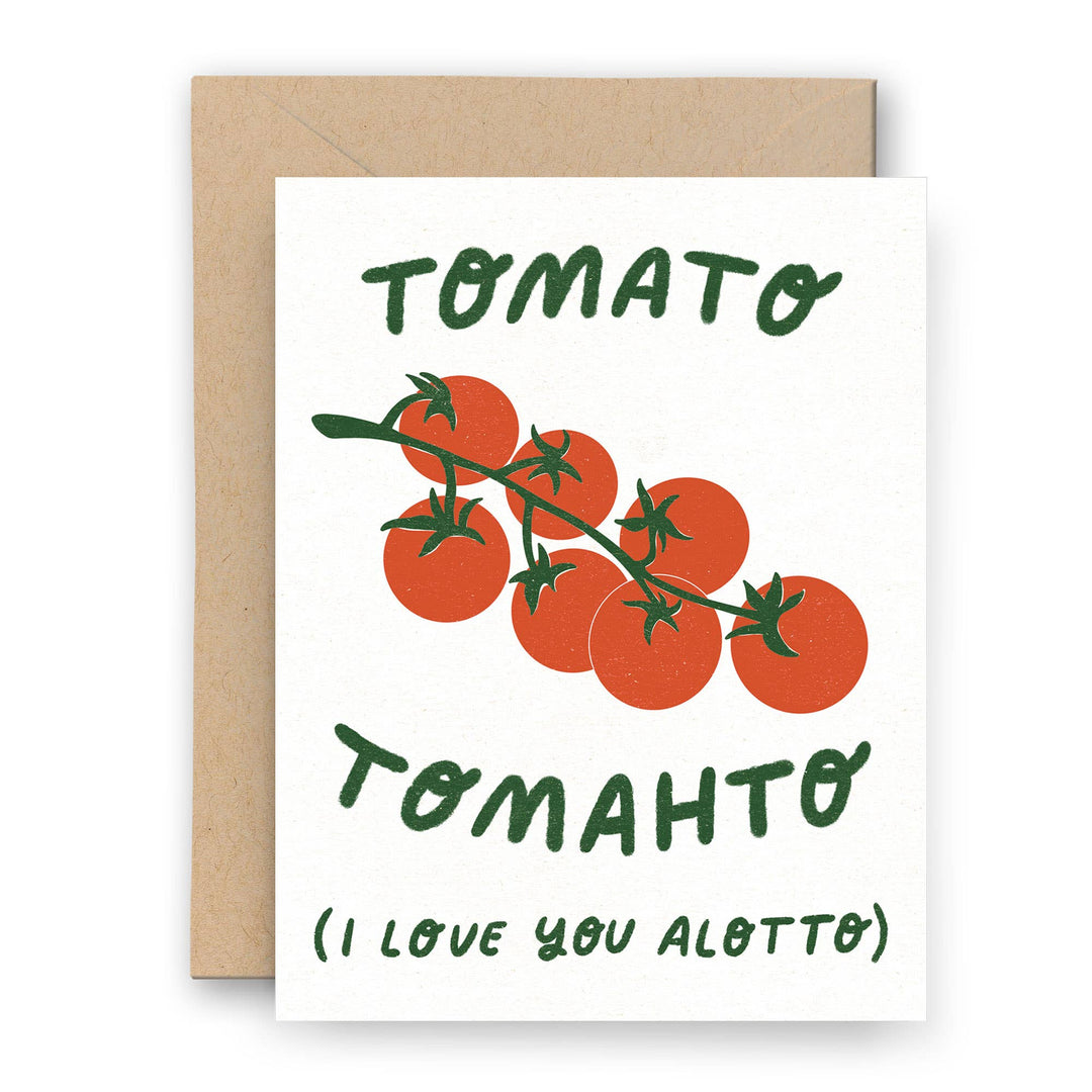 Tomato Letterpress Love Card