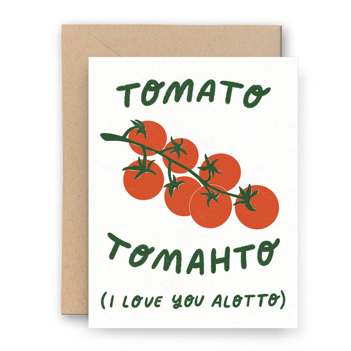 Tomato Letterpress Love Card