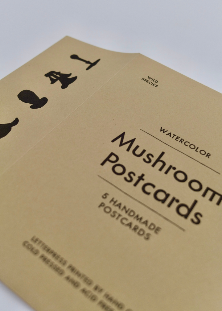 Watercolor Mushroom Postcards