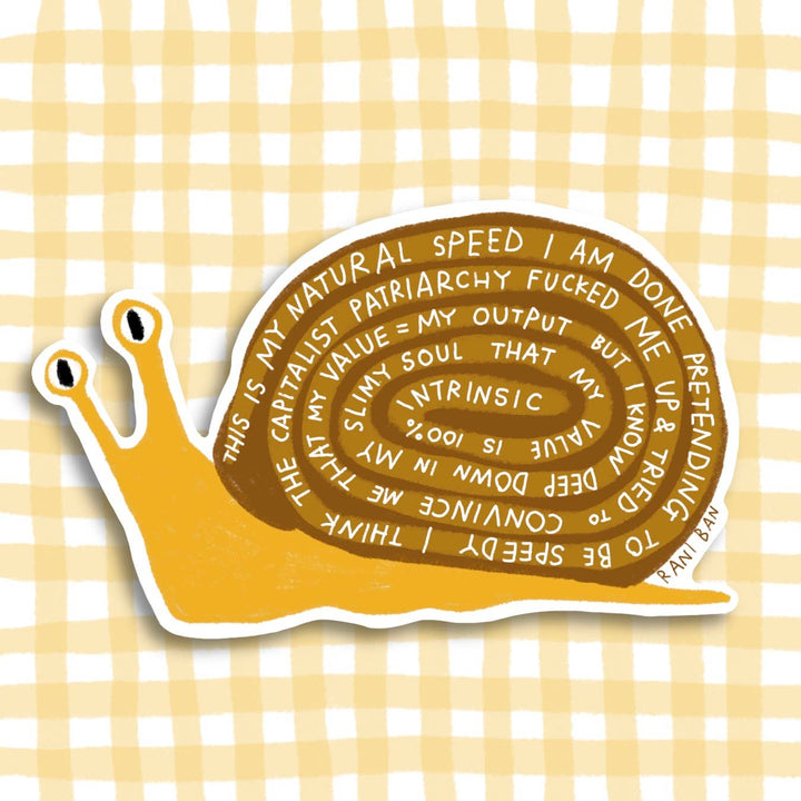 Anti-Capitalist Snail Sticker