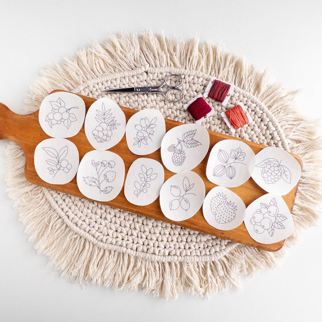 Berry Stick and Stitch Embroidery Patterns