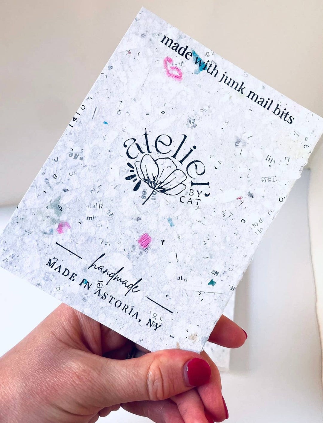 Confetti Junk Mail Handmade Notebook