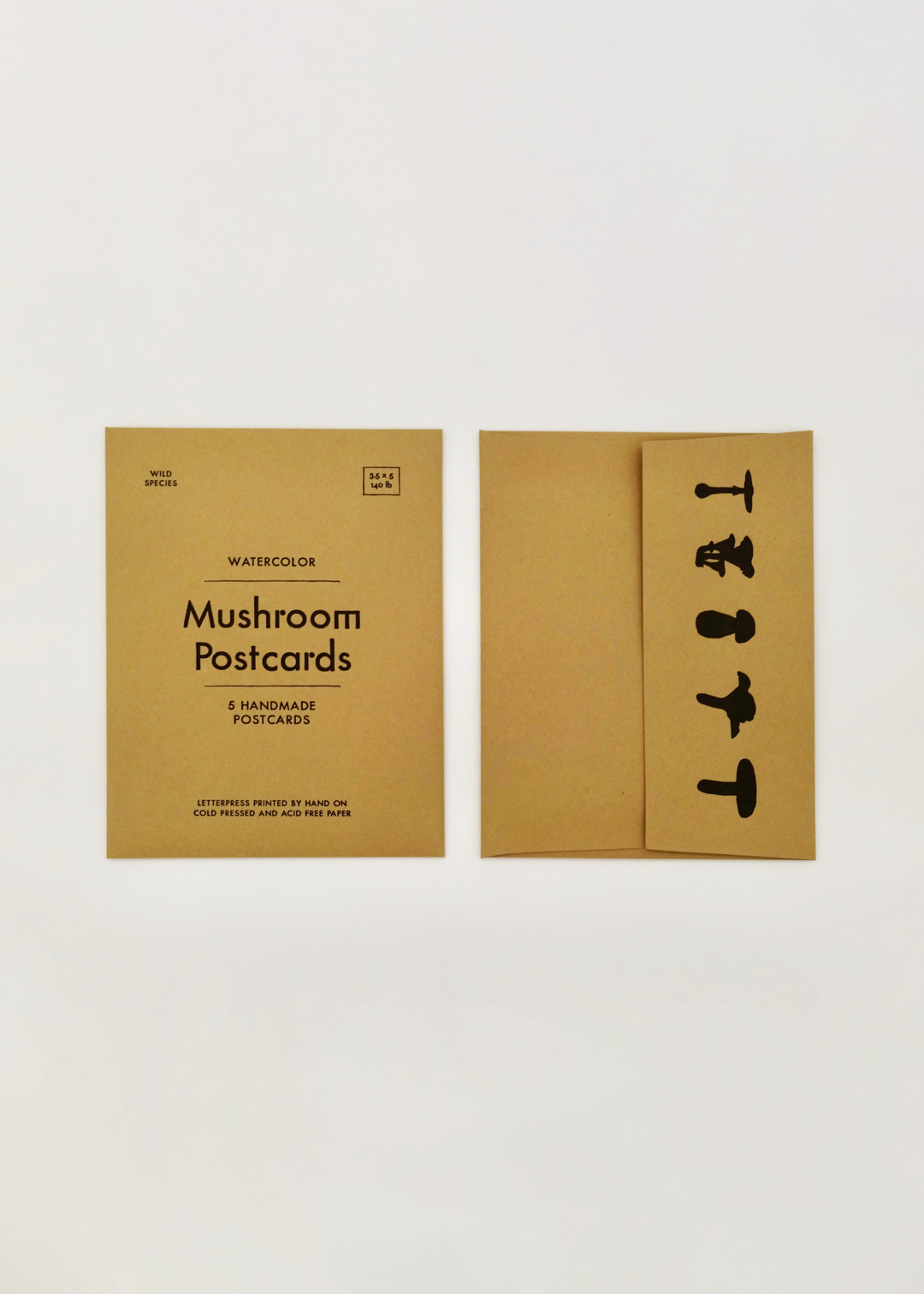 Watercolor Mushroom Postcards