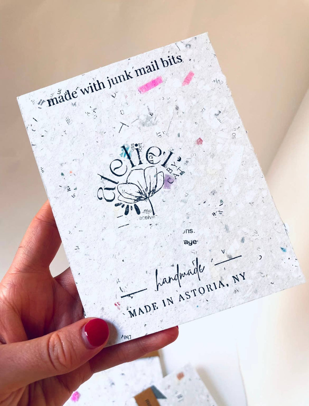 Confetti Junk Mail Handmade Notebook