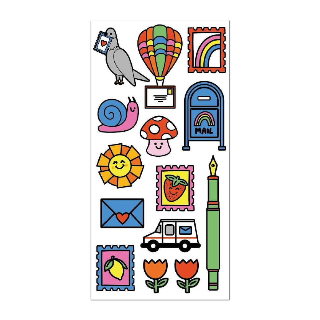 Snail Mail & Sunshine Sticker On The Roll Sheet