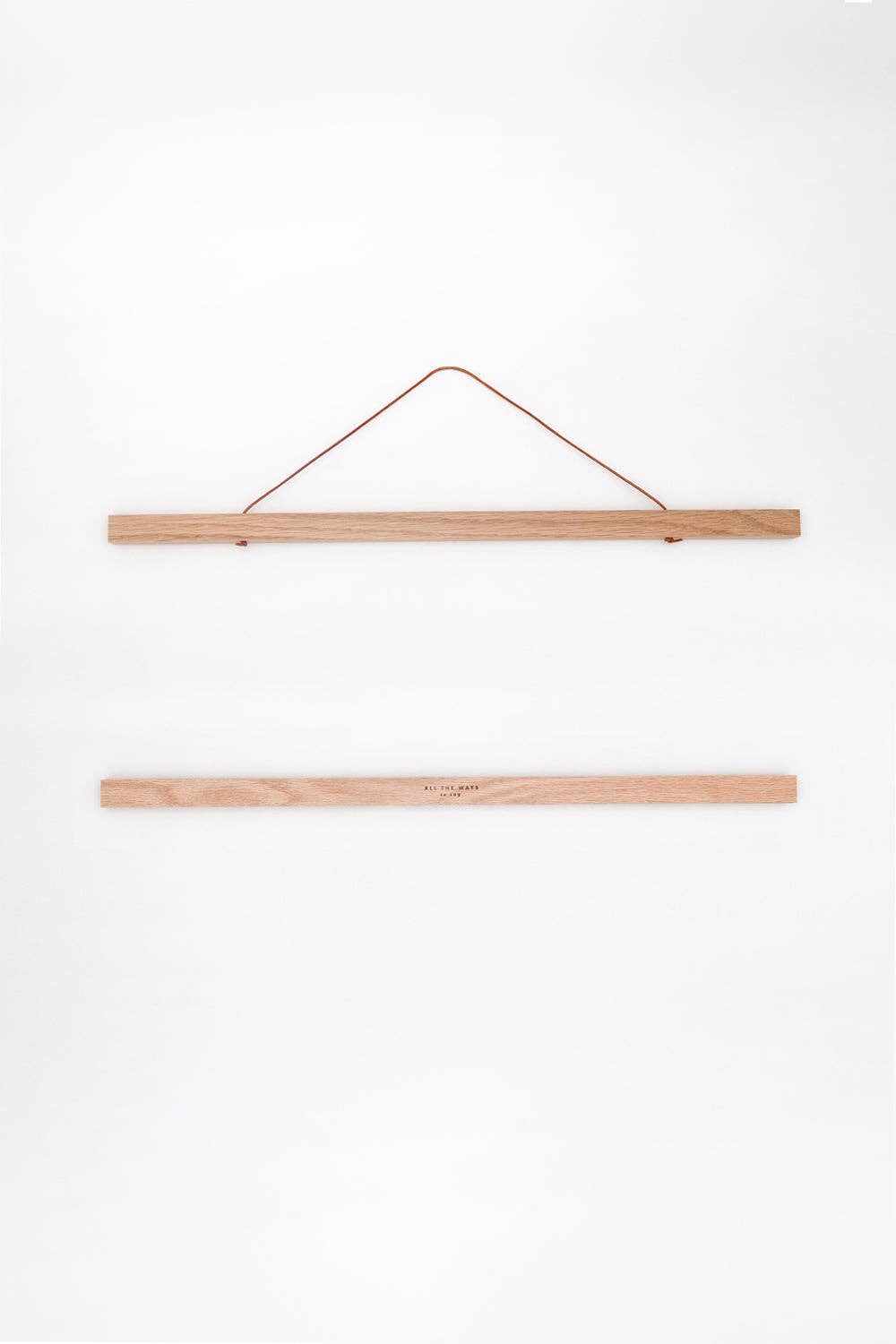 Oak Wooden Magnetic Hanger for posters