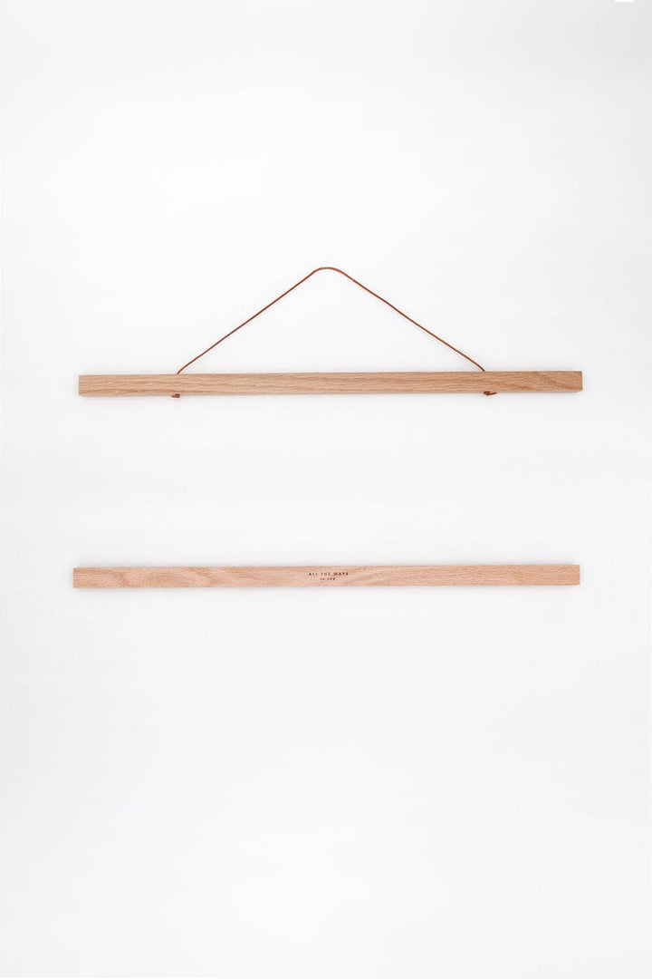 Oak Wooden Magnetic Hanger for posters