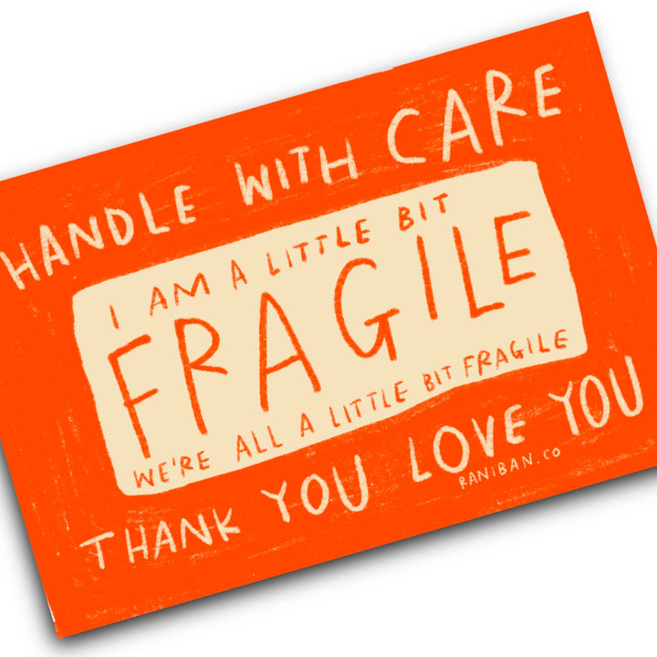 A LITTLE BIT FRAGILE Sticker