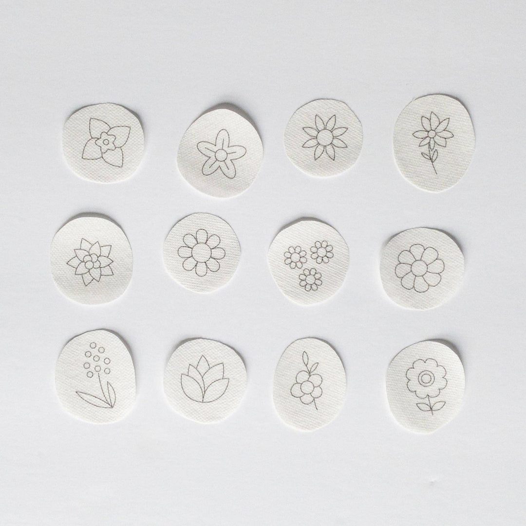 Mini Flowers Stick and Stitch Embroidery Patterns