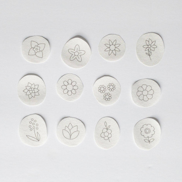 Mini Flowers Stick and Stitch Embroidery Patterns