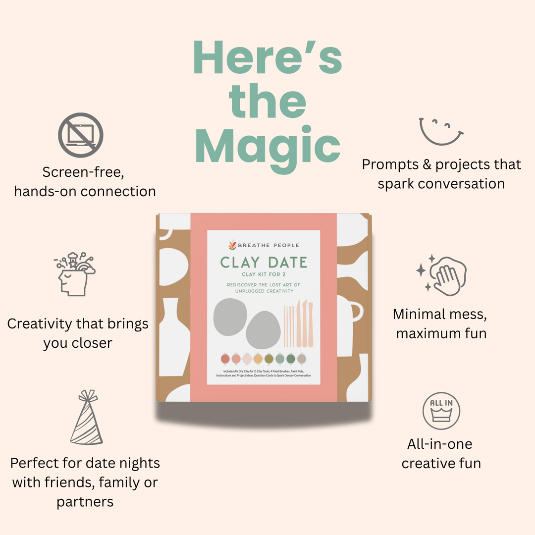 Deluxe Clay Date Activity Kit- Clay Kit for Two