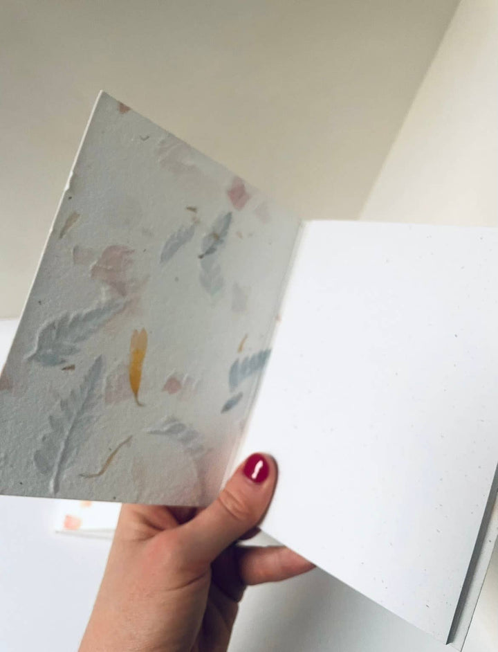 Floral Bits Handmade Paper Notebook