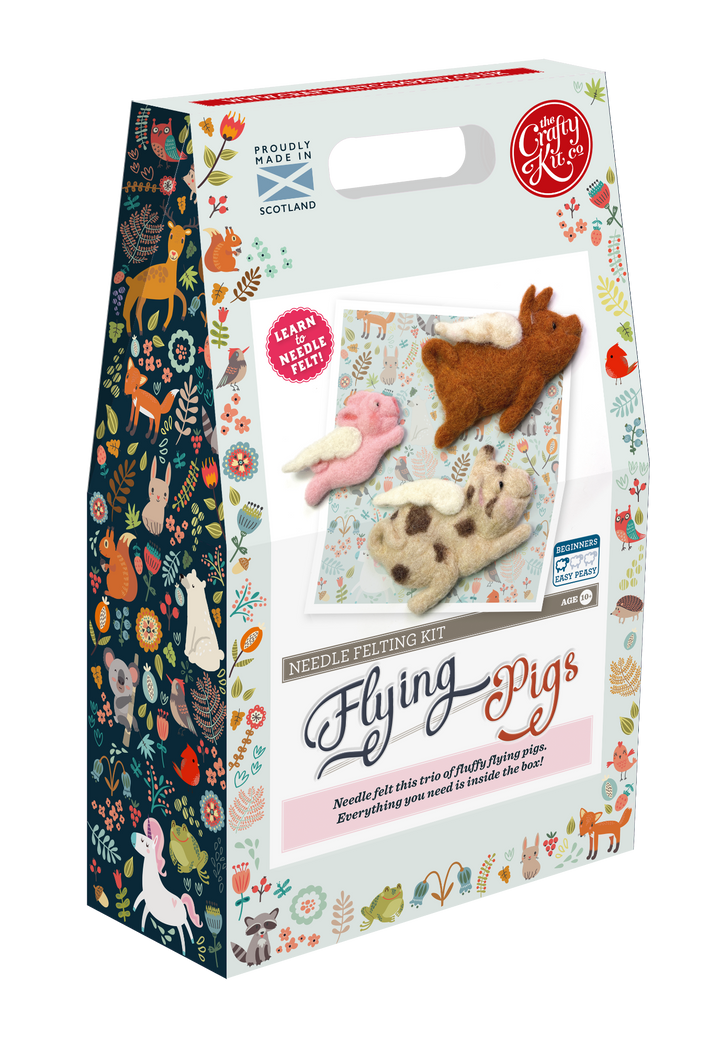 Flying Pigs Needle Felting Craft Kit