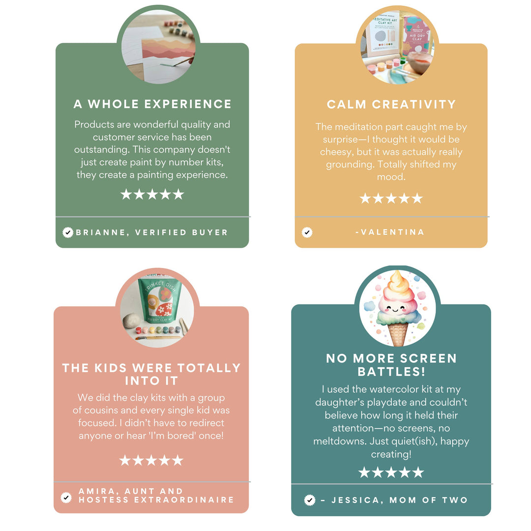 DIY Air Dry Clay Kit- Make Your Own Incense Holder