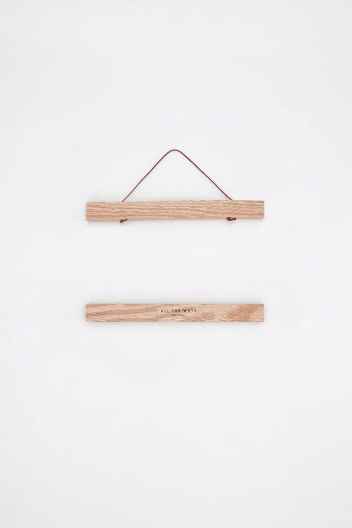 Oak Wooden Magnetic Hanger for posters