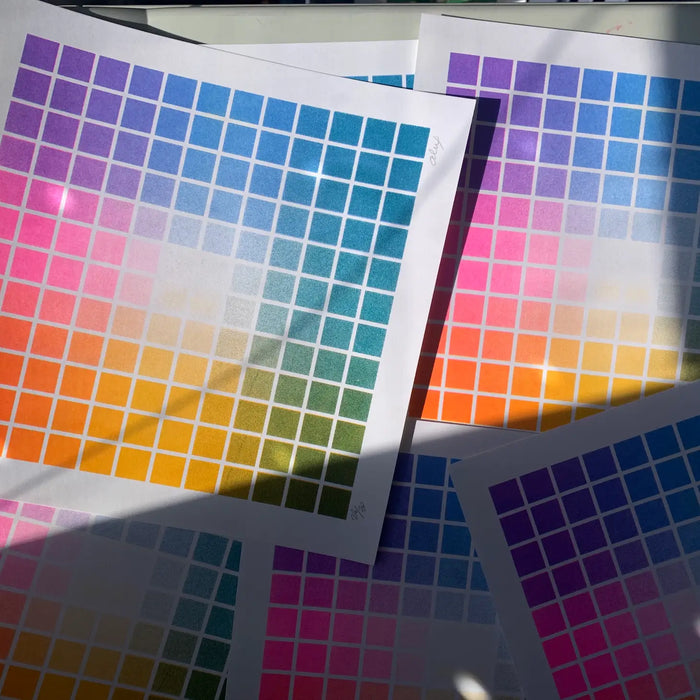 The Void Color Chart Riso Print