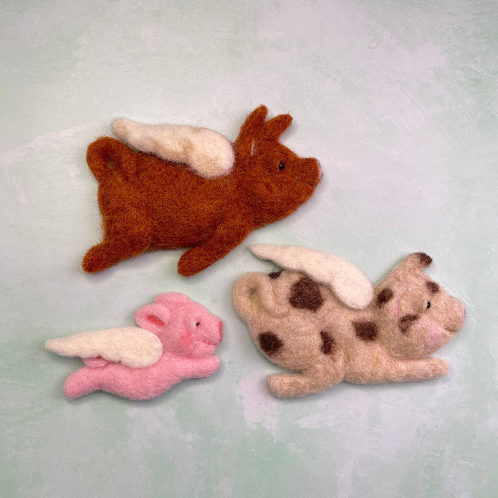 Flying Pigs Needle Felting Craft Kit