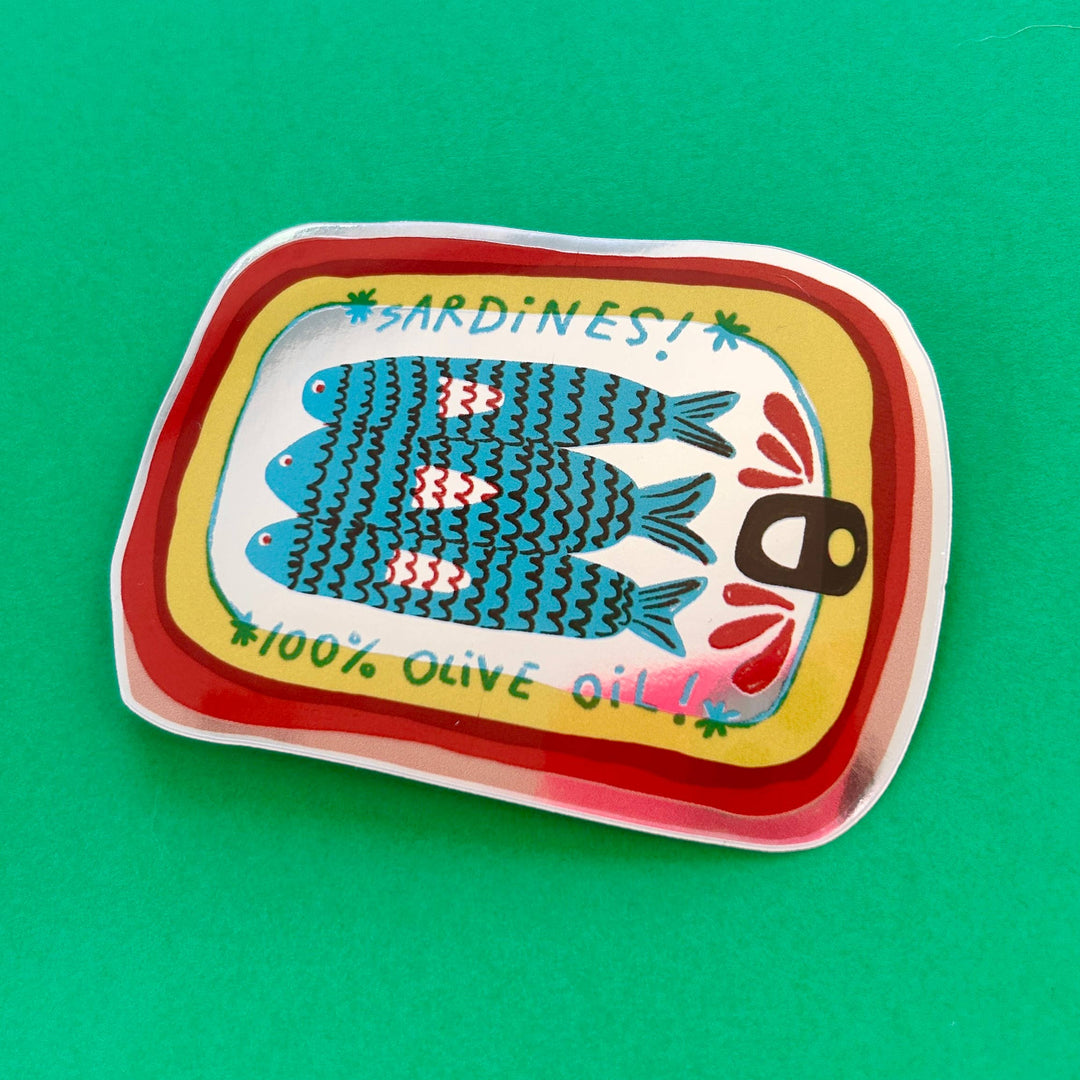 Sardine Mirror Sticker Tinned Fish