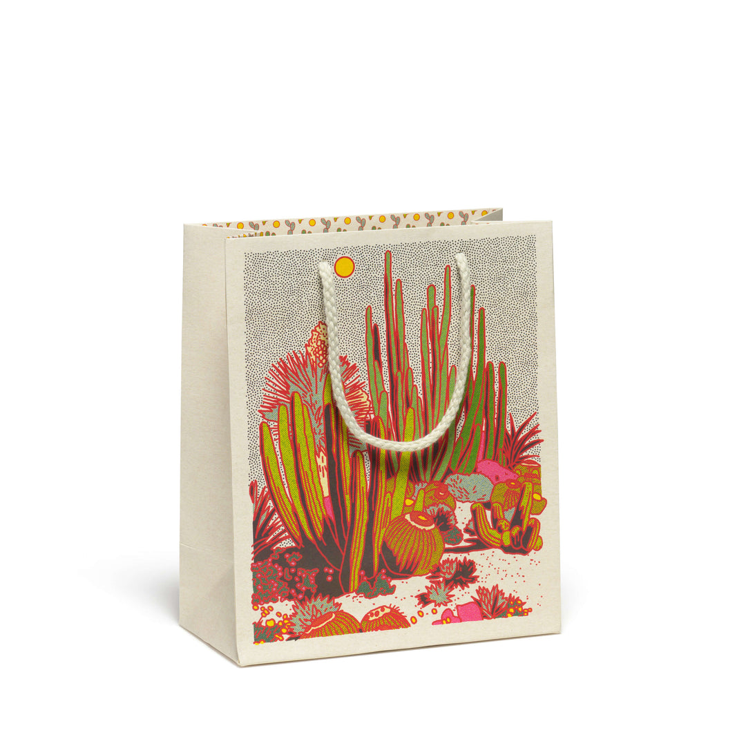 Cactus Scene medium gift bag