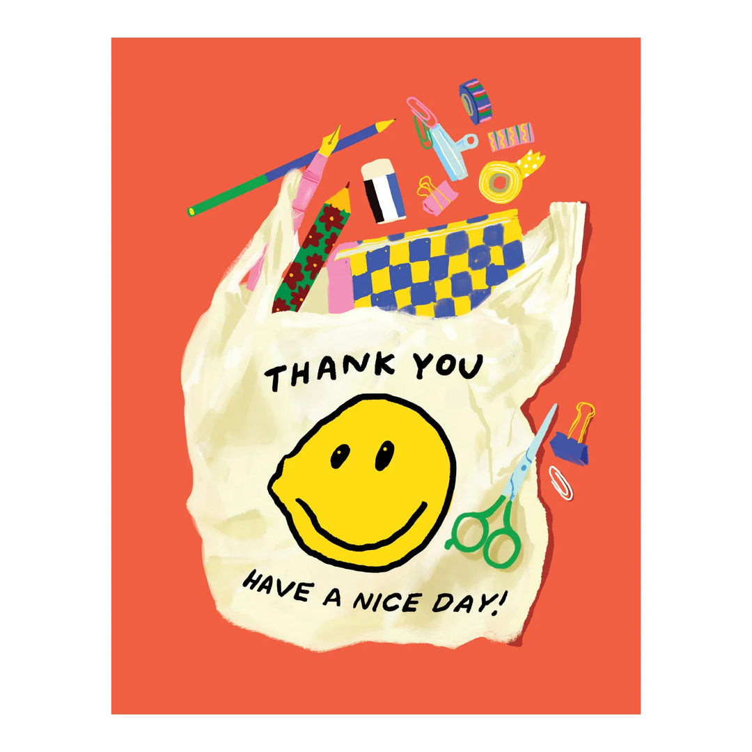 Bag of Supplies Thank You Card