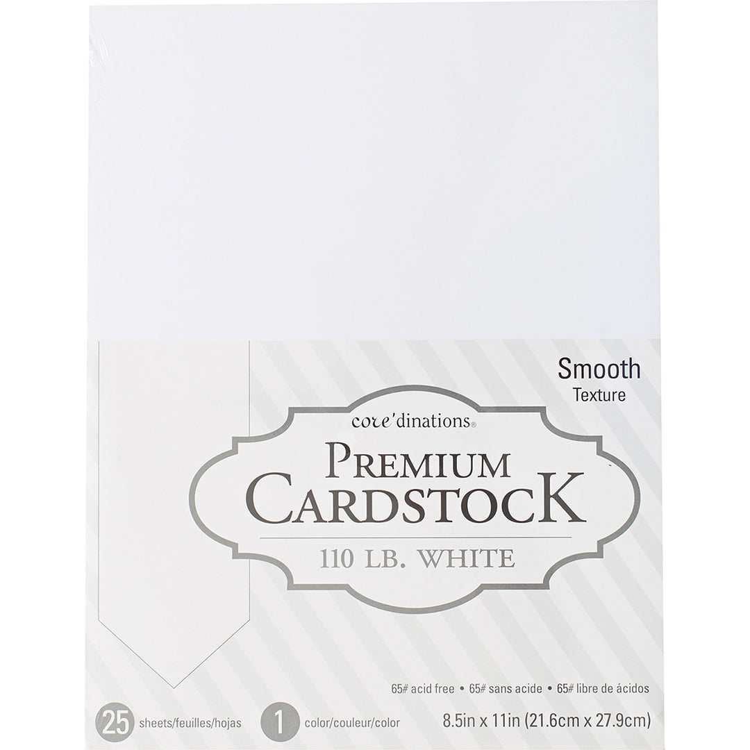 Core'dinations Cardstock - 110lb White