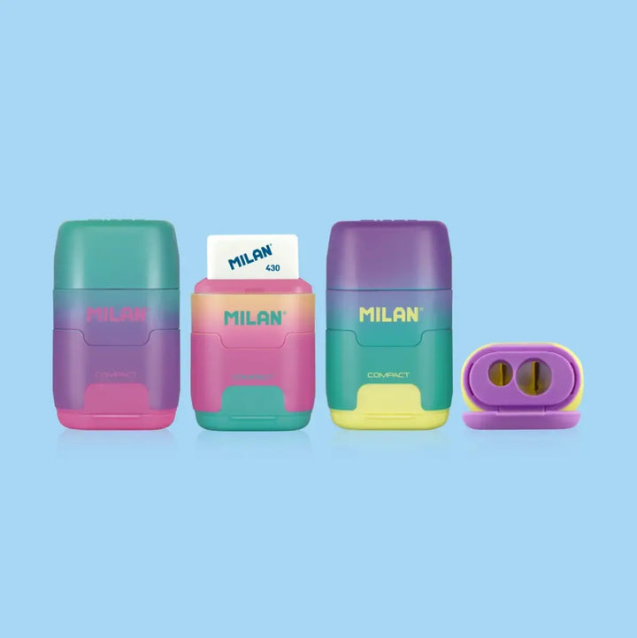 Milan Sunset Compact Sharpener and Eraser