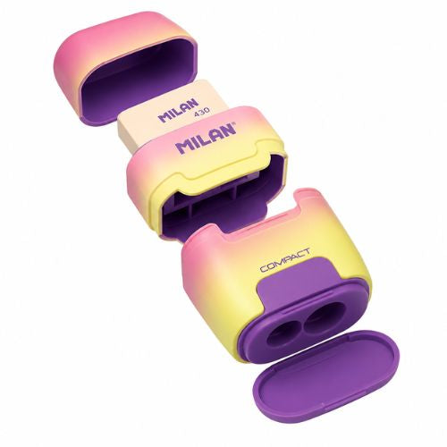 Milan Sunset Compact Sharpener and Eraser