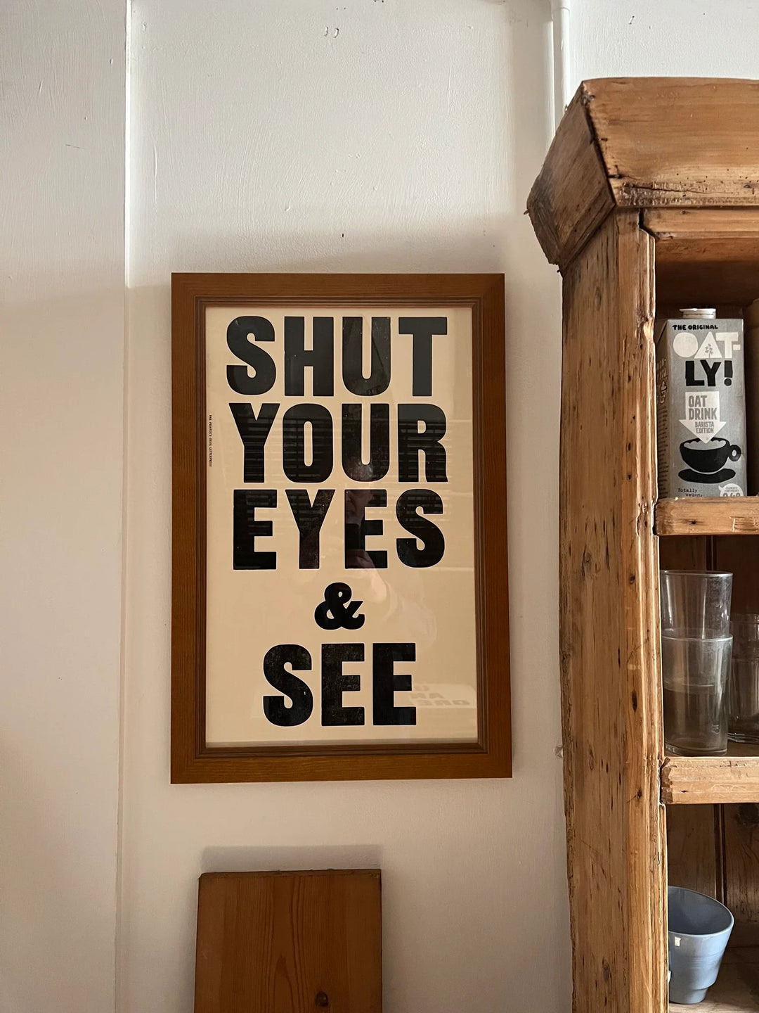 Shut Your Eyes and See Letterpress Print