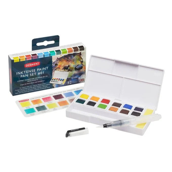 Derwent Inktense Paint Pan Sets