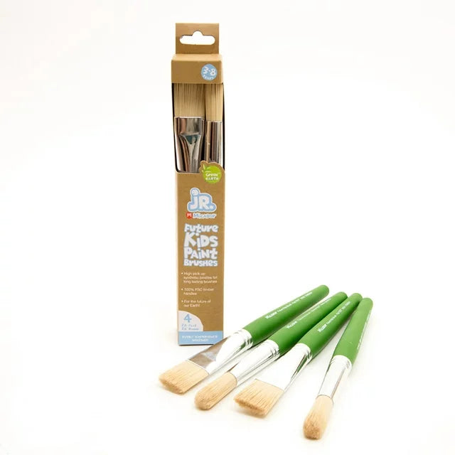 Micador jR. Future Kids Paint Brushes Set, 4-Brushes