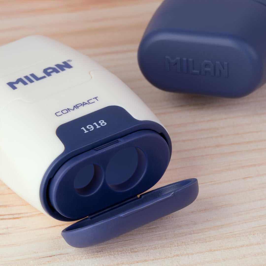 Milan Compact 1918 Series Sharpener and Eraser