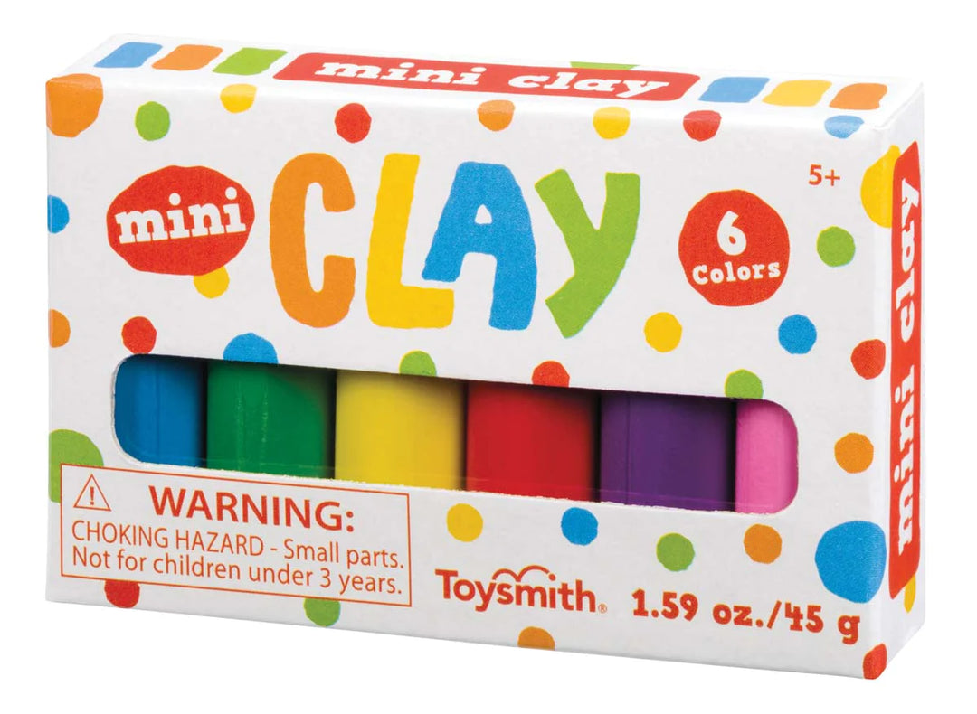 Mini Clay, 6 Vibrant Colors