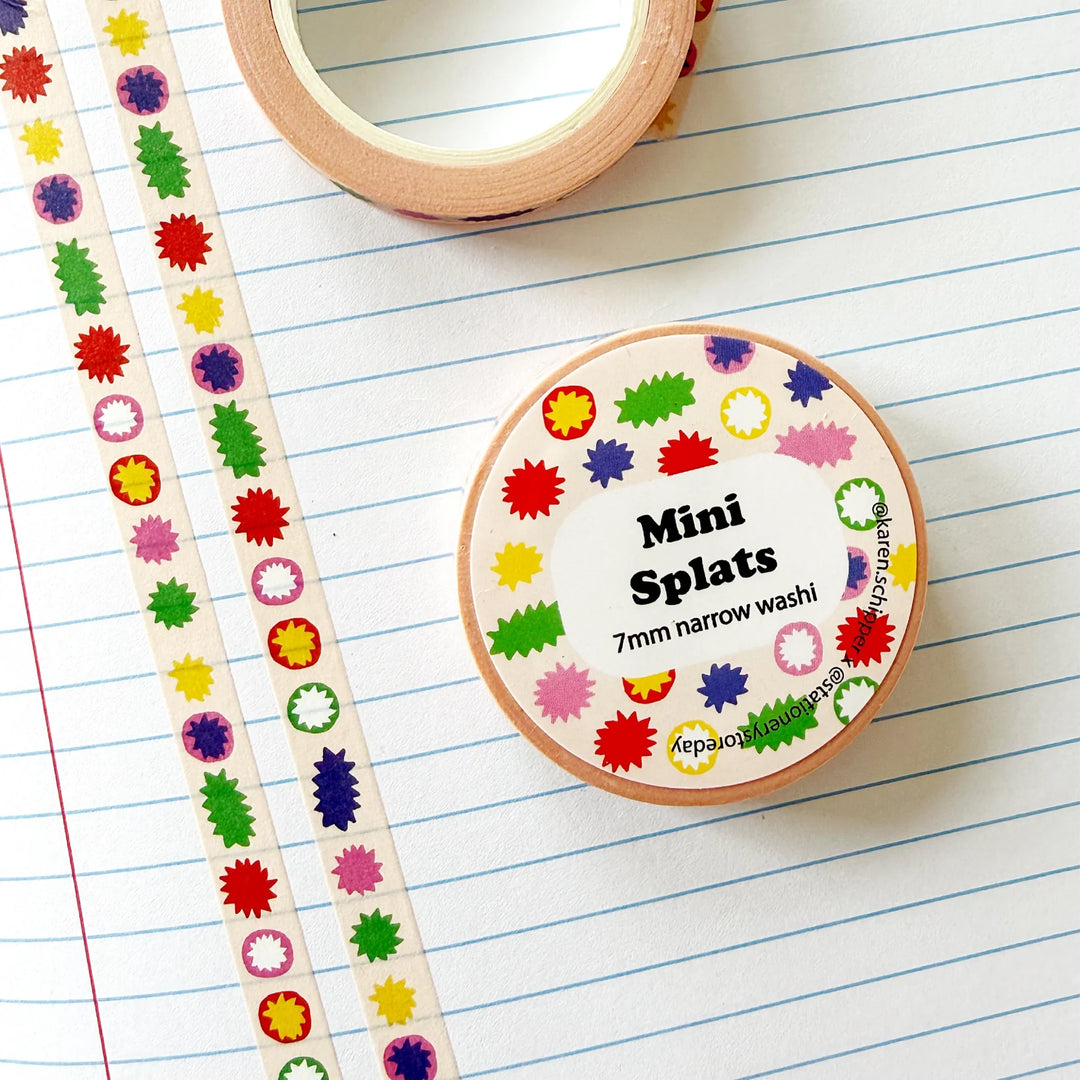 Mini Splats Narrow Washi Tape