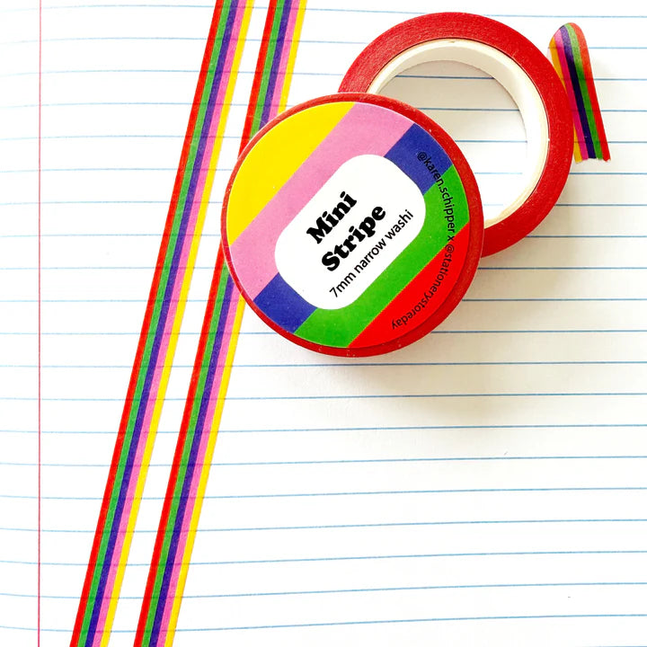 Mini Stripe Narrow Washi Tape