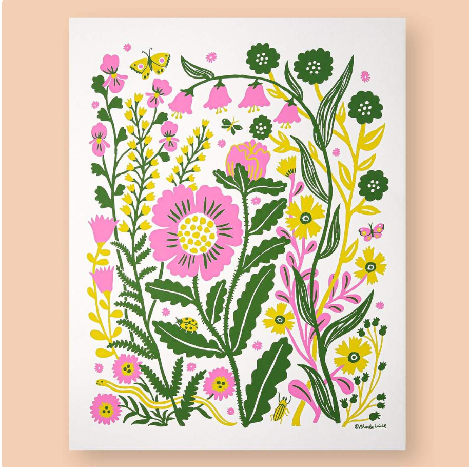 Flora Print by Phoebe Wahl