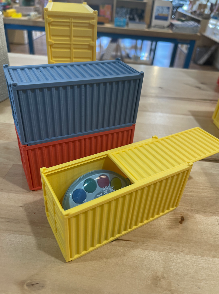 3D Printed Shipping Cargo Pencil Case