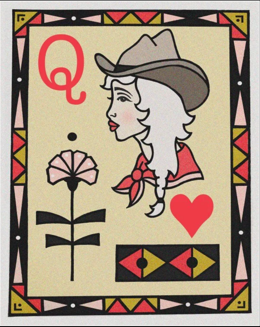 Queen of Hearts Print