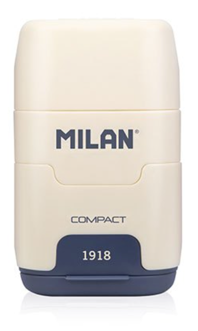 Milan Compact 1918 Series Sharpener and Eraser