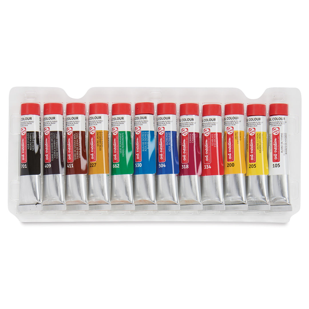 Talens Art Creation Oil Set - Set of 12, 12 ml Tubes