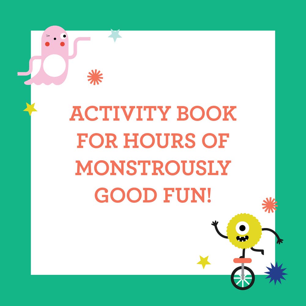 Coloring Book With Stickers: Monsters