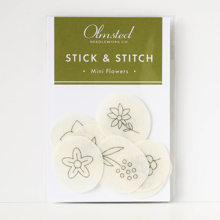 Mini Flowers Stick and Stitch Embroidery Patterns