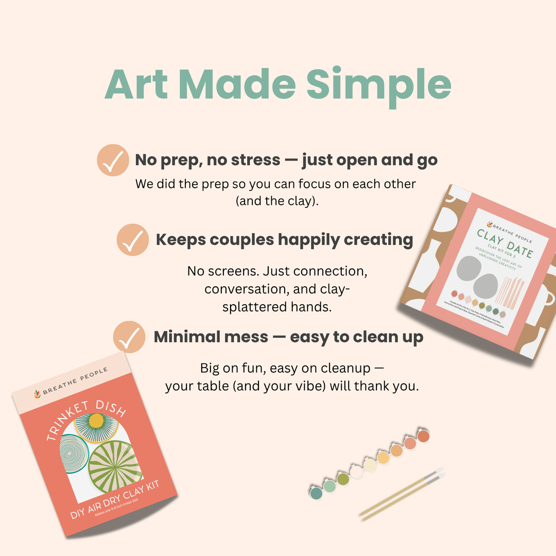 Deluxe Clay Date Activity Kit- Clay Kit for Two