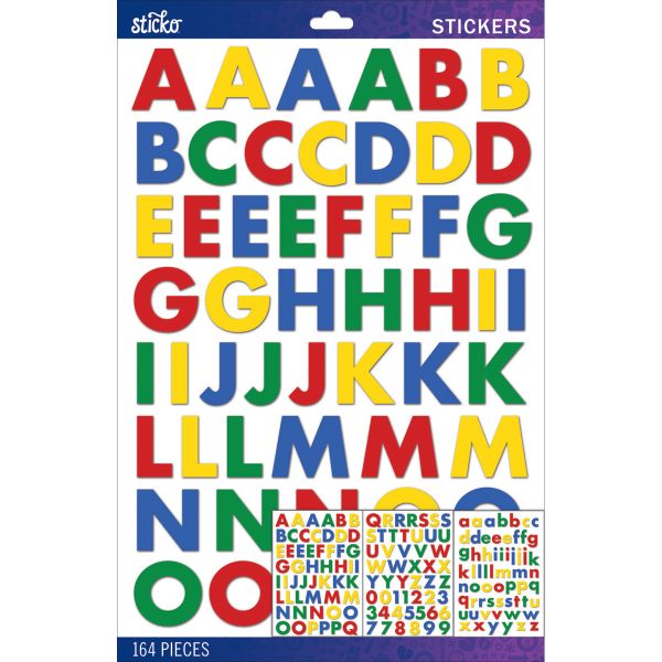 Sticko Alphabet Stickers