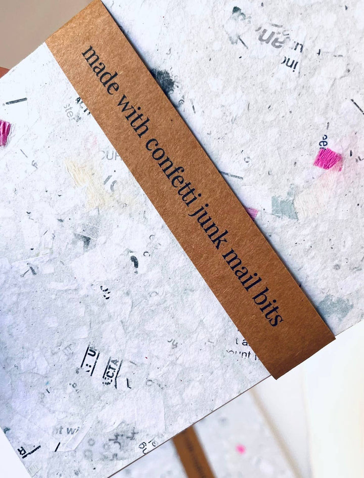 Confetti Junk Mail Handmade Notebook