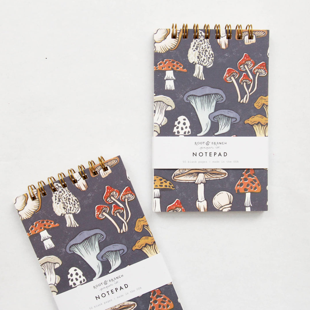 Mushroom + Fungi Mini Spiral Notepad