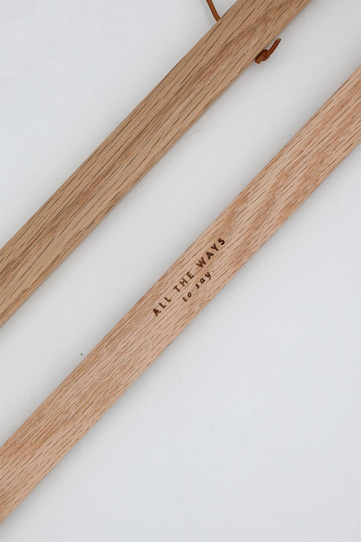Oak Wooden Magnetic Hanger for posters