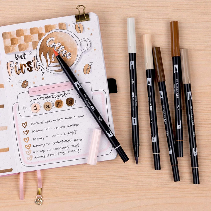 Tombow Dual Brush Set of 6