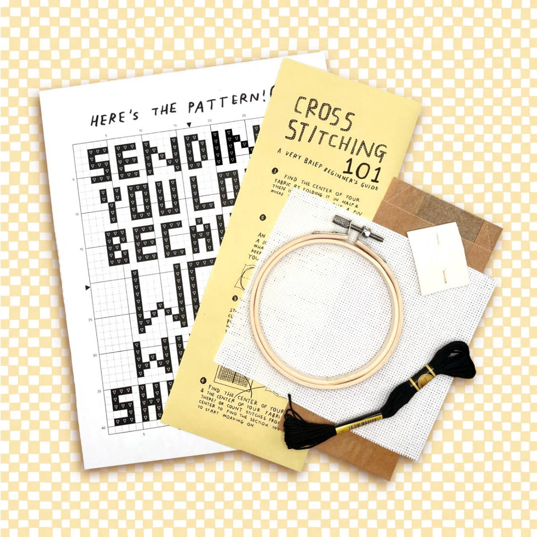 WHAT A SHIT SHOW~ Small DIY Cross Stitch Kit