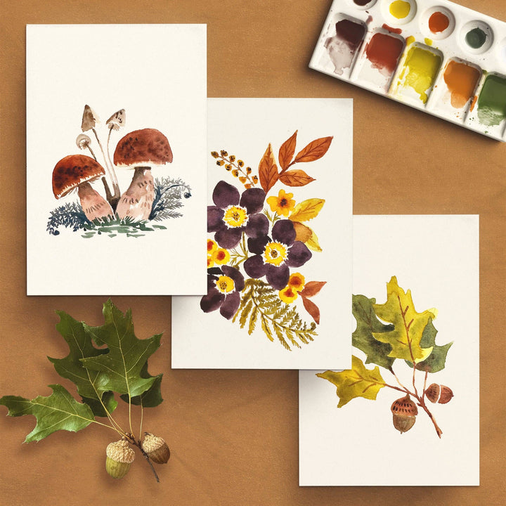 Watercolor Painting Kit : Woodland Botanicals