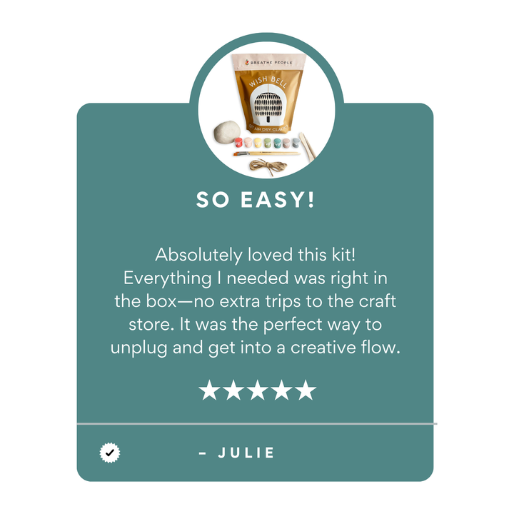 DIY Air Dry Clay Kit- Make Your Own Wish Bell